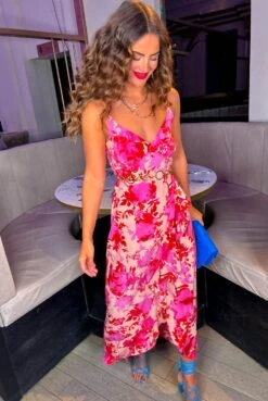 All Eyes On Her - Pink Peach Floral Frilled Maxi Dress -Deals Modashka Store AllEyesOnHer PinkPeachFloralFrilledMaxiDress 3 5d0d2021 5750 4ad2 9807 28921e54addb