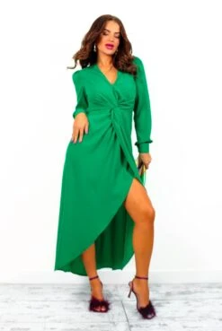 All Time Favourite - Forest Green Twist Front Midi Dress -Deals Modashka Store AllTimeFavourite ForestGreenTwistFrontMidiDress 6