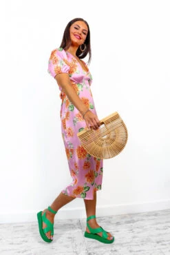 Back Me Up - Pink Multi Floral Midi Dress 12 Back Me Up - Pink Multi Floral Midi Dress -Deals Modashka Store BackMeUp PinkMultiFloralMidiDress 6