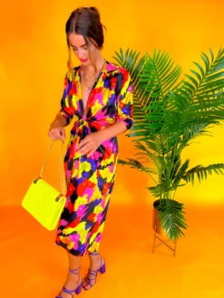 Best Intentions - Pink Yellow Printed Midi Wrap Dress 21 Best Intentions - Pink Yellow Printed Midi Wrap Dress -Deals Modashka Store BestIntentions PinkYellowPrintedMidiWrapDress