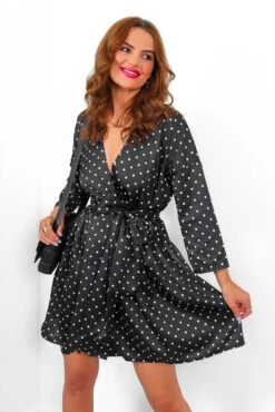 Bow Love Lost - Black Polka Dot Mini Dress 9 Bow Love Lost - Black Polka Dot Mini Dress -Deals Modashka Store BowLoveLost BlackPolkaDotMiniDress1