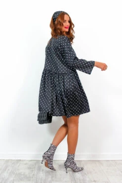 Bow Love Lost - Black Polka Dot Mini Dress 11 Bow Love Lost - Black Polka Dot Mini Dress -Deals Modashka Store BowLoveLost BlackPolkaDotMiniDress5