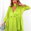 Bow Love Lost - Lime Polka Dot Mini Dress -Deals Modashka Store BowLoveLost LimePolkaDotMiniDress5