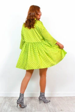Bow Love Lost - Lime Polka Dot Mini Dress 15 Bow Love Lost - Lime Polka Dot Mini Dress -Deals Modashka Store BowLoveLost LimePolkaDotMiniDress6