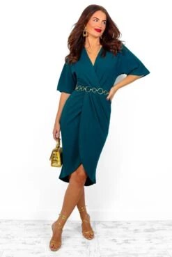 Cocktail OClock - Teal Midi Dress -Deals Modashka Store CocktailO Clock TealMidiDress 6