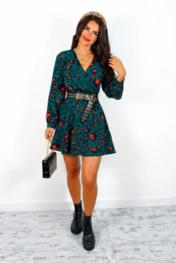 Cuter Than You - Forest Burnt Orange Leopard Mini Dress -Deals Modashka Store CuterThanYou ForestBurntOrangeLeopardMiniDress4