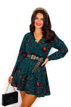 Cuter Than You - Forest Burnt Orange Leopard Mini Dress -Deals Modashka Store CuterThanYou ForestBurntOrangeLeopardMiniDress5