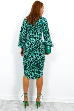 Devoted To You - Blue Green Long Sleeve Midi Dress -Deals Modashka Store DevotedToYou BlueGreenLongSleeveMidiDress2