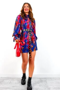 Don't Sleeve Me - Cobalt Abstract Mini Dress 15 Don't Sleeve Me - Cobalt Abstract Mini Dress -Deals Modashka Store Don tSleeveMe CobaltAbstractMiniDress 3