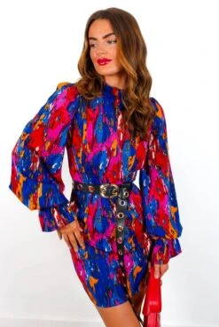 Don't Sleeve Me - Cobalt Abstract Mini Dress 17 Don't Sleeve Me - Cobalt Abstract Mini Dress -Deals Modashka Store Don tSleeveMe CobaltAbstractMiniDress 5