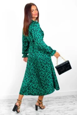 AX Paris Dont Tame Me - Forest Leopard Midi Wrap Dress -Deals Modashka Store Don tTameMe ForestLeopardMidiWrapDress 3