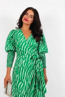 Glamorous Drive Em Wild - Green Zebra Midi Wrap Dress 17 Glamorous Drive Em Wild - Green Zebra Midi Wrap Dress -Deals Modashka Store DriveEmWild GreenZebraMidiWrapDress5