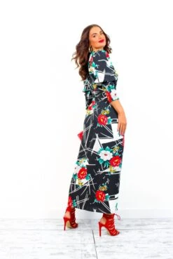 Glamorous Drive Em Wild - Black White Floral Abstract Print Midi Wrap Dress 16 Glamorous Drive Em Wild - Black White Floral Abstract Print Midi Wrap Dress -Deals Modashka Store Drive EmWild BlackWhiteFloralAbstractPrintMidiWrapDress 4