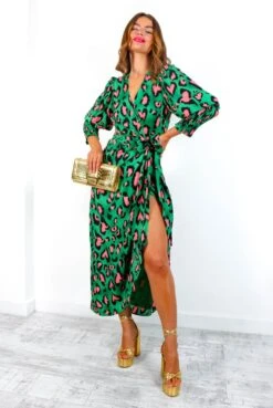 Glamorous Drive 'Em Wild - Forest Pink Leopard Midi Wrap Dress 11 Glamorous Drive 'Em Wild - Forest Pink Leopard Midi Wrap Dress -Deals Modashka Store Drive EmWild ForestPinkLeopardMidiWrapDress 2