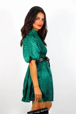 Embrace You - Emerald Leopard Print Mini Dress 11 Embrace You - Emerald Leopard Print Mini Dress -Deals Modashka Store EmbraceYou EmeraldLeopardPrintMiniDress5