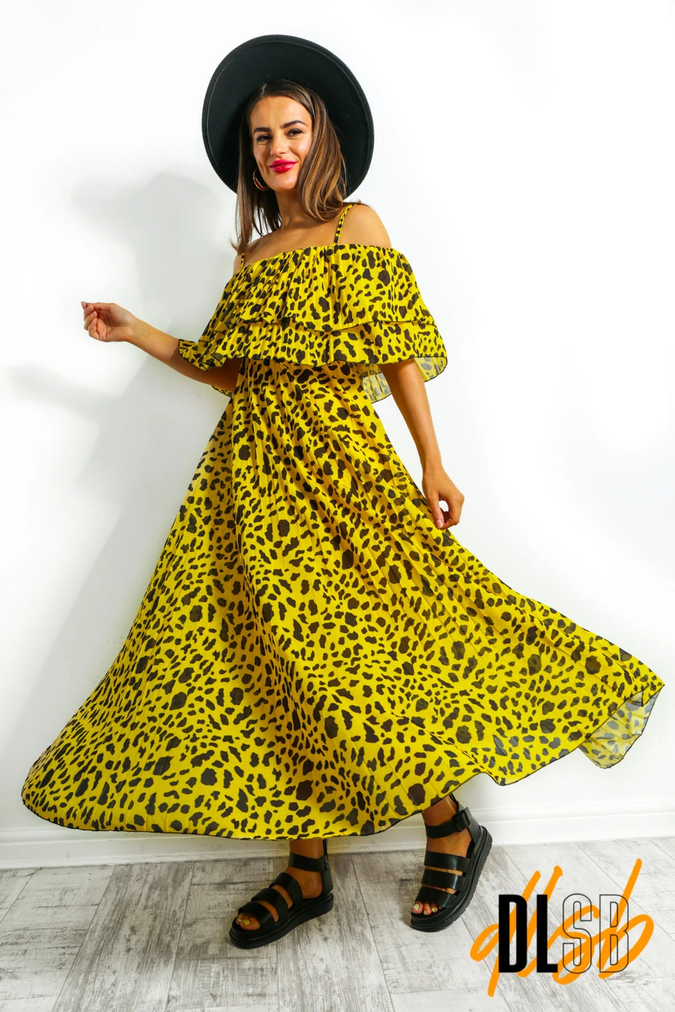 Fall In Love - Yellow Animal Print Maxi Dress 6 Fall In Love - Yellow Animal Print Maxi Dress - Image 4