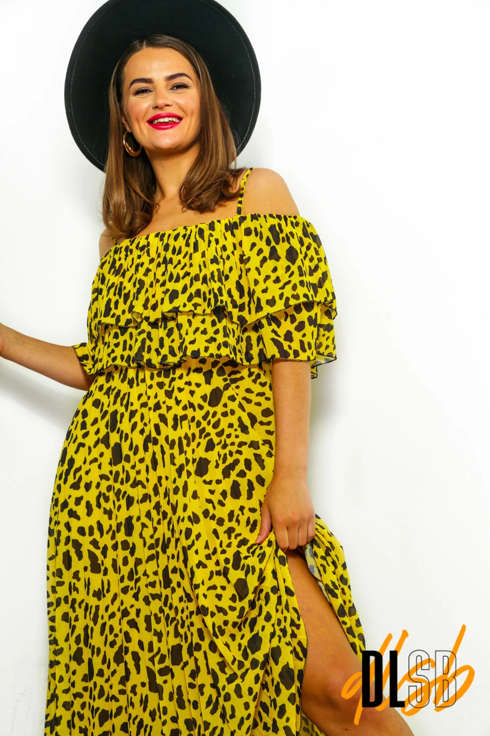 Fall In Love - Yellow Animal Print Maxi Dress 4 Fall In Love - Yellow Animal Print Maxi Dress - Image 2