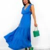 Frantic Romantic - Blue Tiered Maxi Dress -Deals Modashka Store FranticRomantic BlueTieredMaxiDress2