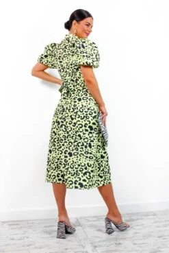 Got The Flower - Lemon Leopard Print Midi Dress -Deals Modashka Store GotTheFlower LemonLeopardPrintMidiDress 2