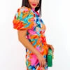 Got The Flower - Pink Orange Floral Midi Dress -Deals Modashka Store GotTheFlower PinkOrangeFloralMidiDress5