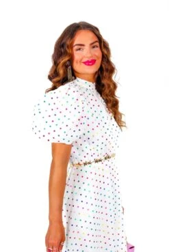 Got The Flower - White Multi Spot Mini Dress 16 Got The Flower - White Multi Spot Mini Dress -Deals Modashka Store GotTheFlower WhiteMultiSpotMiniDress2