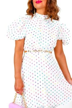 Got The Flower - White Multi Spot Mini Dress 13 Got The Flower - White Multi Spot Mini Dress -Deals Modashka Store GotTheFlower WhiteMultiSpotMiniDress7