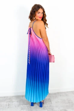 Gotta Let Go - Blue Pink Ombre Pleated Satin Maxi Dress 13 Gotta Let Go - Blue Pink Ombre Pleated Satin Maxi Dress -Deals Modashka Store GottaLetGo BluePinkOmbrePleatedSatinMaxiDress 6