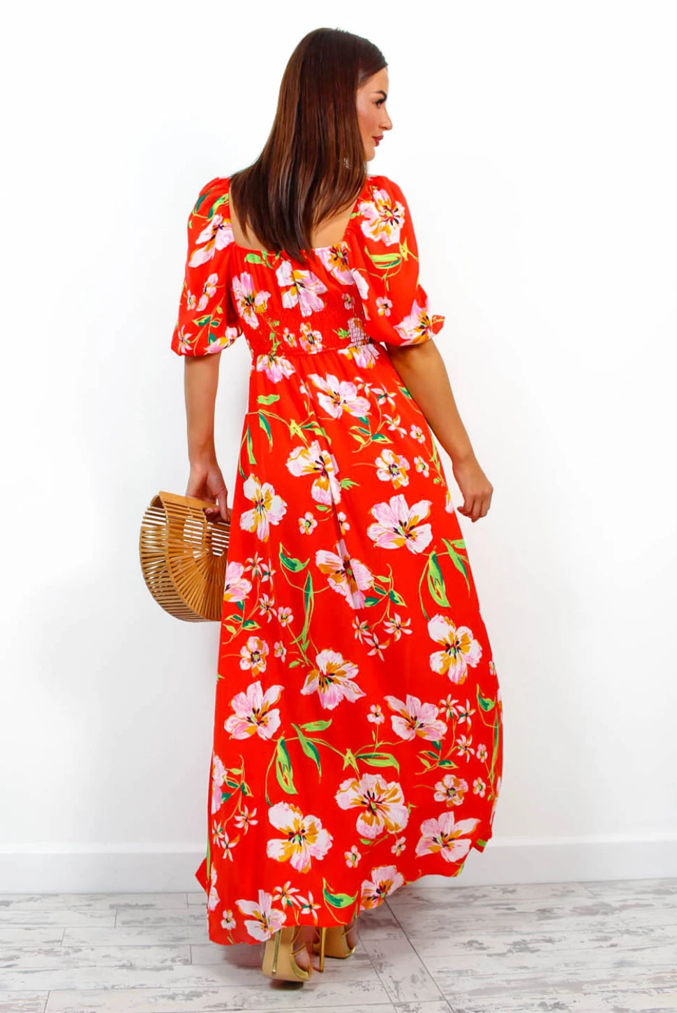 In Paradise - Red Floral Print Maxi Dress 7 In Paradise - Red Floral Print Maxi Dress - Image 5