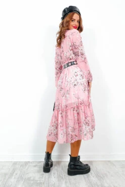 Isnt She Cute - Pink Floral Print Midi Dress 12 Isnt She Cute - Pink Floral Print Midi Dress -Deals Modashka Store IsntSheCute PinkFloralPrintMidiDress5 2
