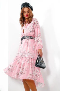 Isnt She Cute - Pink Floral Print Midi Dress 10 Isnt She Cute - Pink Floral Print Midi Dress -Deals Modashka Store IsntSheCute PinkFloralPrintMidiDress5 5