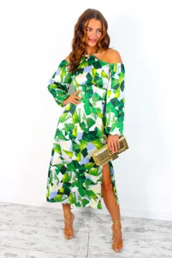 Just Be Good To Me - Green Abstract Print Halter Neck Midi Dress 12 Just Be Good To Me - Green Abstract Print Halter Neck Midi Dress -Deals Modashka Store JustBeGoodToMe GreenAbstractPrintHalterNeckMidiDress 5