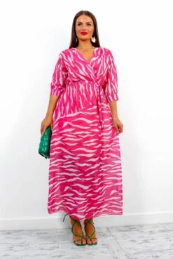 Catwalk Just My Stripe - Pink Zebra Print Midi Dress 11 Catwalk Just My Stripe - Pink Zebra Print Midi Dress -Deals Modashka Store JustMyStripe PinkZebraPrintMidiDress1