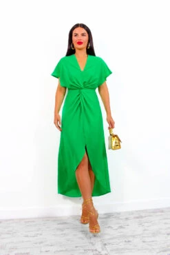 Knot In Love - Green Maxi Dress -Deals Modashka Store KnotInLove GreenMaxiDress3