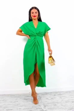 Knot In Love - Green Maxi Dress -Deals Modashka Store KnotInLove GreenMaxiDress4