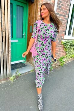 Law Of The Jungle - Purple Green Abstract Midi Dress -Deals Modashka Store LAWOFTHEJUNGLE PURPLEGREENABSTRACTMIDIDRESS 3 7f56ec03 c405 4061 b119 26f235ce7287