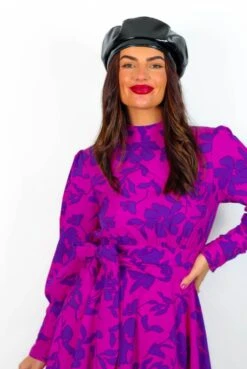 Leave No Trace - Magenta Purple Long Sleeve Mini Dress -Deals Modashka Store LeaveNoTrace MagentaPurpleLongSleeveMiniDress 11