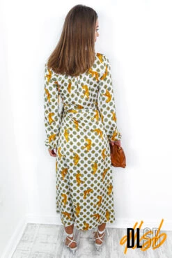 Lets Talk Tiger - White Animal Print Wrap Dress -Deals Modashka Store LetsTalkTiger WhiteAnimalPrintWrapDress 3