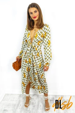 Lets Talk Tiger - White Animal Print Wrap Dress -Deals Modashka Store LetsTalkTiger WhiteAnimalPrintWrapDress 6