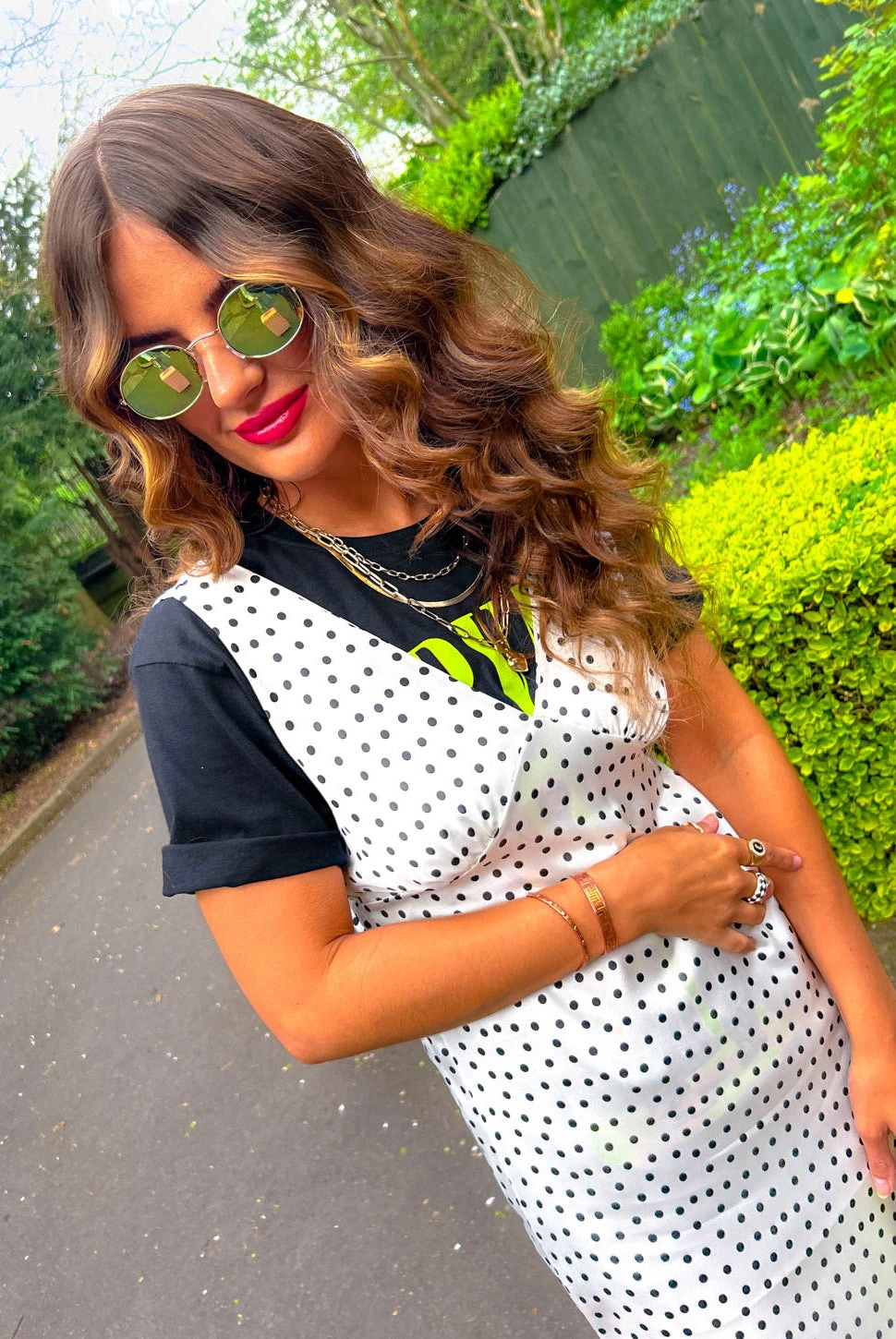 Living In The Moment - White Black Polka Dot Maxi Dress 4 Living In The Moment - White Black Polka Dot Maxi Dress - Image 2