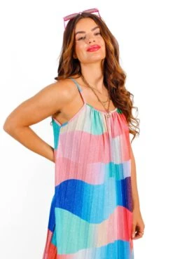 Magic Moments - Multi Printed Lurex Pleated Maxi Dress 13 Magic Moments - Multi Printed Lurex Pleated Maxi Dress -Deals Modashka Store MagicMoments MultiPrintedLurexPleatedMaxiDress 7