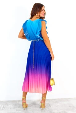 Mamma Mia - Blue Pink Ombre Pleated Maxi Dress 19 Mamma Mia - Blue Pink Ombre Pleated Maxi Dress -Deals Modashka Store MammaMia BluePinkOmbrePleatedMaxiDress 3