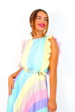 Mamma Mia - Pastel Stripe Maxi Dress -Deals Modashka Store MammaMia PastelStripeMaxiDress 1