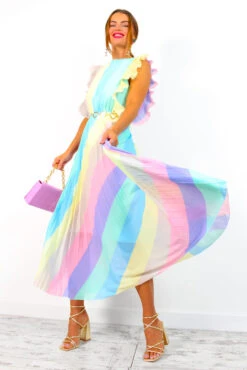 Mamma Mia - Pastel Stripe Maxi Dress -Deals Modashka Store MammaMia PastelStripeMaxiDress 8
