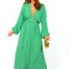 Moment Of Serendipity - Green Gold Sequin Boho Maxi Dress