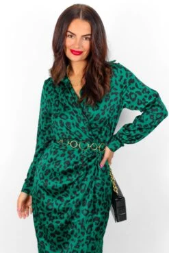 AX Paris Play With My Feelings - Forest Leopard Satin Midi Dress -Deals Modashka Store PlayWithMyFeelings ForestLeopardSatinMidiDress 10