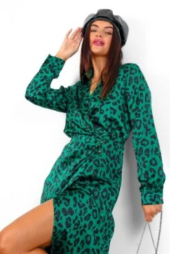 AX Paris Play With My Feelings - Forest Leopard Satin Midi Dress -Deals Modashka Store PlayWithMyFeelings ForestLeopardSatinMidiDress 4