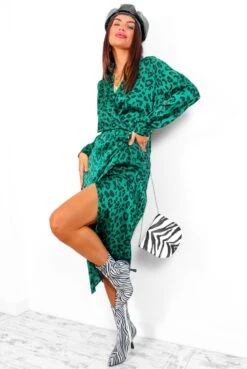 AX Paris Play With My Feelings - Forest Leopard Satin Midi Dress -Deals Modashka Store PlayWithMyFeelings ForestLeopardSatinMidiDress 5