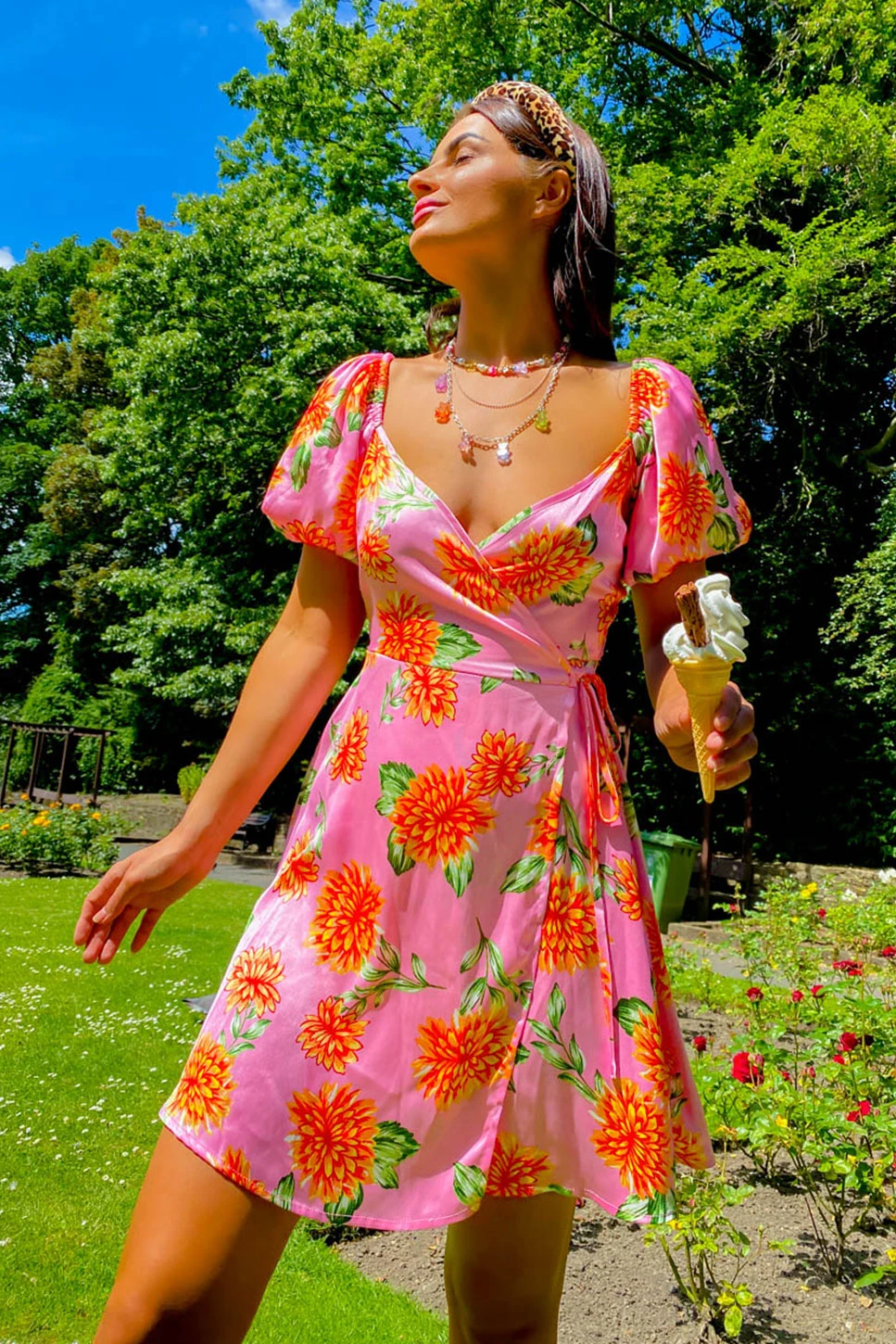 Pretty In Petals - Pink Multi Floral Mini Dress 3 Pretty In Petals - Pink Multi Floral Mini Dress