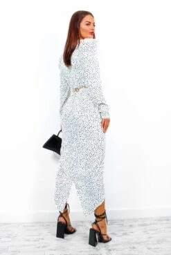 Catwalk Shape Of You - Cream Printed Ruched Midi Dress -Deals Modashka Store ShapeOfYou CreamPrintedRuchedMidiDress2