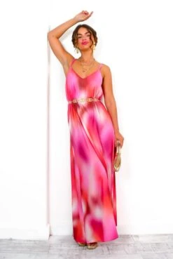 Shes A Beauty - Red Tie Dye Maxi Dress -Deals Modashka Store She sABeauty RedTieDyeMaxiDress 6